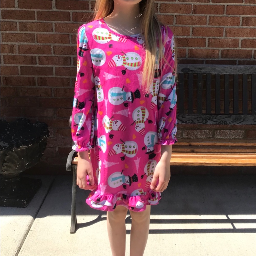 Girls winter nightgown